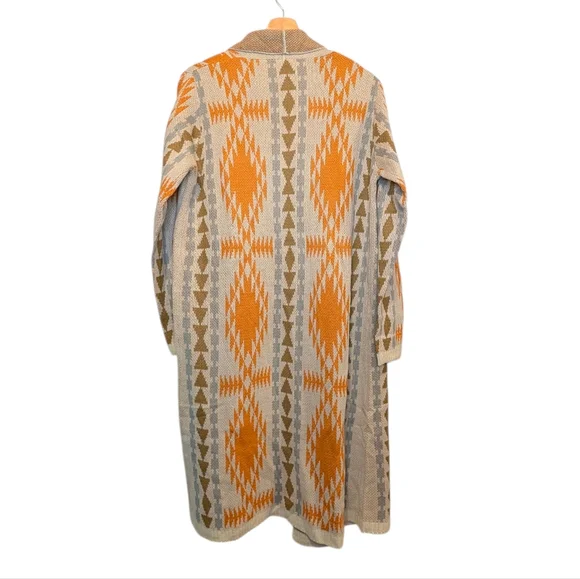 Cato Geometric Patterned Long Cardigan Size Small - Picture 2 of 7